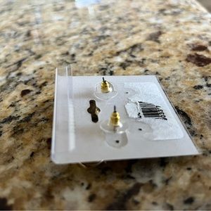 Natasha white gemstone earrings